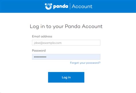 pana 365 login|Log in to Panda Account.
